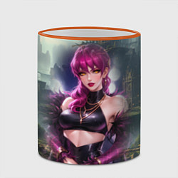 Кружка 3D League Of Legends Akali Kda, цвет: 3D-оранжевый кант — фото 2