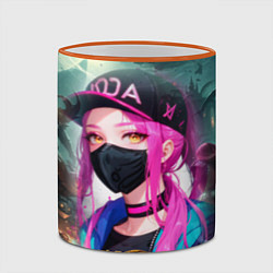 Кружка 3D League Of Legends Akali Kda, цвет: 3D-оранжевый кант — фото 2