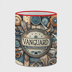 Кружка 3D Vanguard composition - ai art, цвет: 3D-красный кант — фото 2