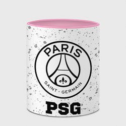 Кружка 3D PSG sport на светлом фоне, цвет: 3D-белый + розовый — фото 2