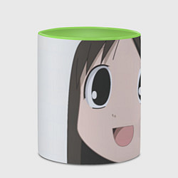 Кружка 3D Azumanga Daioh Аюму Касуга, цвет: 3D-белый + светло-зеленый — фото 2