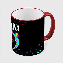 Кружка 3D Nirvana - rock star cat, цвет: 3D-красный кант