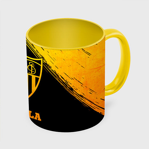 Кружка цветная Sevilla - gold gradient / 3D-Белый + желтый – фото 1