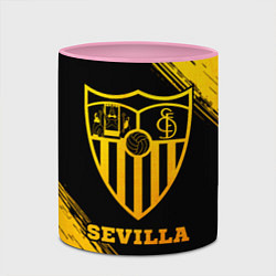 Кружка 3D Sevilla - gold gradient, цвет: 3D-белый + розовый — фото 2