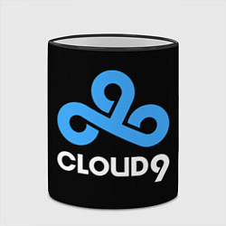 Кружка 3D Cloud9 - esports logo, цвет: 3D-черный кант — фото 2