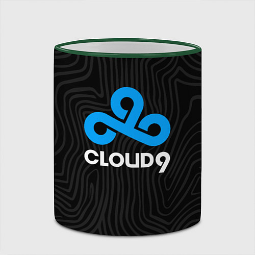 Кружка цветная Cloud9 hi-tech / 3D-Зеленый кант – фото 2