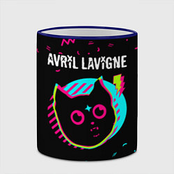 Кружка 3D Avril Lavigne - rock star cat, цвет: 3D-синий кант — фото 2