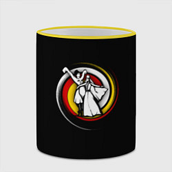 Кружка 3D Осетия танец, цвет: 3D-желтый кант — фото 2