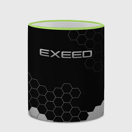 Кружка цветная Exceed / 3D-Светло-зеленый кант – фото 2