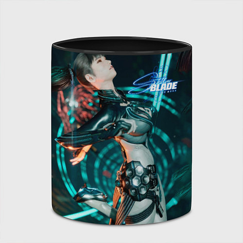 Кружка цветная Stellar Blade fantasy style / 3D-Белый + черный – фото 2