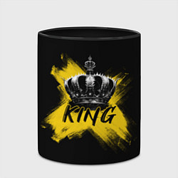 Кружка 3D Корона Кинга, цвет: 3D-белый + черный — фото 2