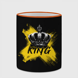 Кружка 3D Корона Кинга, цвет: 3D-оранжевый кант — фото 2