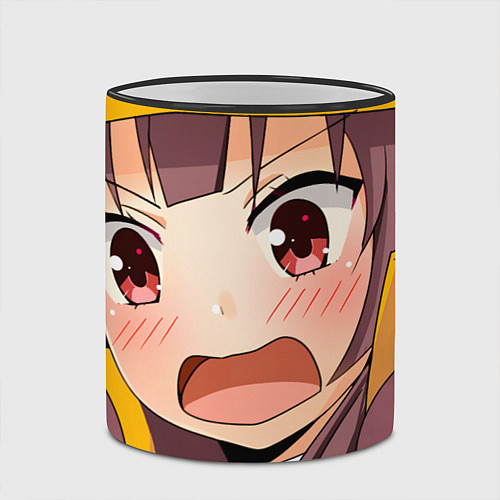 Кружка цветная Konosuba Мэгумин / 3D-Черный кант – фото 2