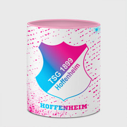 Кружка 3D Hoffenheim neon gradient style, цвет: 3D-белый + розовый — фото 2