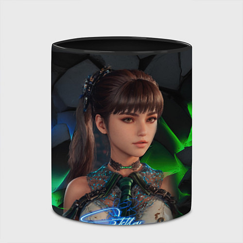 Кружка цветная Stellar Blade Eve / 3D-Белый + черный – фото 2