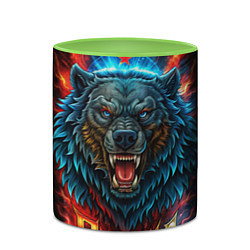 Кружка 3D Russia bear, цвет: 3D-белый + светло-зеленый — фото 2