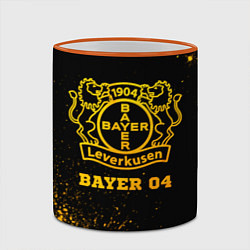 Кружка 3D Bayer 04 - gold gradient, цвет: 3D-оранжевый кант — фото 2