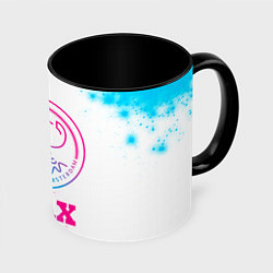 Кружка 3D Ajax neon gradient style, цвет: 3D-белый + черный