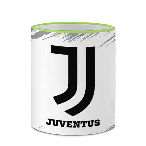 Кружка цветная Juventus sport на светлом фоне / 3D-Светло-зеленый кант – фото 2