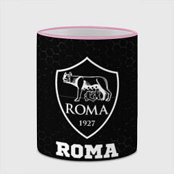 Кружка 3D Roma sport на темном фоне, цвет: 3D-розовый кант — фото 2