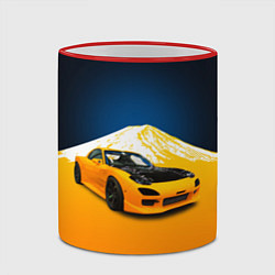 Кружка 3D Спортивный японский автомобиль, цвет: 3D-красный кант — фото 2