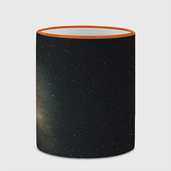 Кружка 3D Звездный космос темно-синий, цвет: 3D-оранжевый кант — фото 2