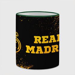 Кружка 3D Real Madrid - gold gradient по-горизонтали, цвет: 3D-зеленый кант — фото 2