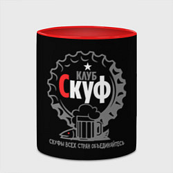 Кружка 3D Скуф клуб, цвет: 3D-белый + красный — фото 2
