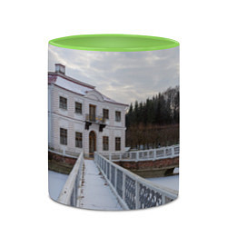 Кружка 3D Петергоф дворец Марли, цвет: 3D-белый + светло-зеленый — фото 2