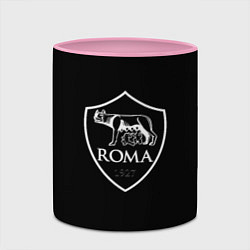 Кружка 3D Roma sport fc club, цвет: 3D-белый + розовый — фото 2