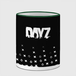 Кружка 3D Dayz game pattern logo, цвет: 3D-зеленый кант — фото 2