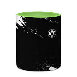 Кружка 3D Borussia краски чёрно белый, цвет: 3D-белый + светло-зеленый — фото 2