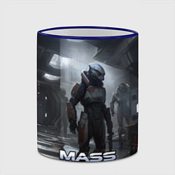 Кружка 3D Mass Effect game - пришелец, цвет: 3D-синий кант — фото 2
