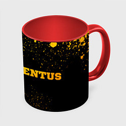 Кружка 3D Juventus - gold gradient по-горизонтали, цвет: 3D-белый + красный