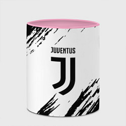 Кружка 3D Juventus краски, цвет: 3D-белый + розовый — фото 2