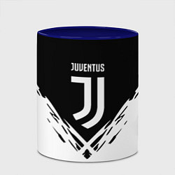 Кружка 3D Juventus sport geometry fc club, цвет: 3D-белый + синий — фото 2