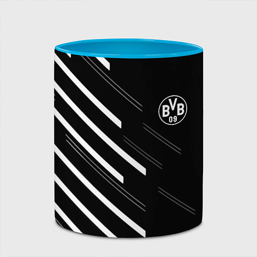 Кружка цветная Borussia sport fc / 3D-Белый + небесно-голубой – фото 2