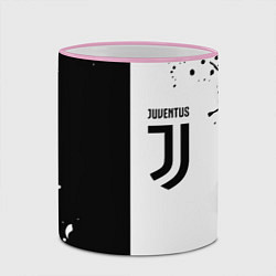 Кружка 3D Juventus краски текстура спорт, цвет: 3D-розовый кант — фото 2