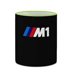 Кружка 3D BMW m1 logo, цвет: 3D-светло-зеленый кант — фото 2