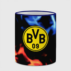 Кружка 3D Borussia fire storm steel, цвет: 3D-синий кант — фото 2