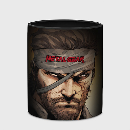 Кружка цветная Metal gear Venom Snake / 3D-Белый + черный – фото 2