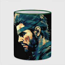 Кружка 3D Веном Снейк Metal gear game, цвет: 3D-зеленый кант — фото 2