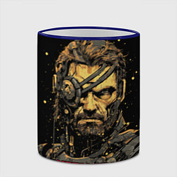 Кружка 3D Venom Snake Metal gear game, цвет: 3D-синий кант — фото 2