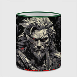 Кружка 3D Venom Snake Metal gear game, цвет: 3D-зеленый кант — фото 2