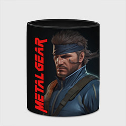 Кружка 3D Venom Snake Metal gear game, цвет: 3D-белый + черный — фото 2