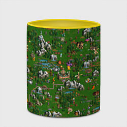 Кружка 3D Герои 3 Карта Сопряжения, цвет: 3D-белый + желтый — фото 2