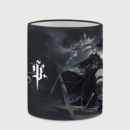 Кружка цветная Себастьян и Сиэль Тёмный дворецкий / 3D-Черный кант – фото 2