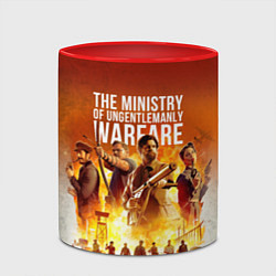 Кружка 3D Гай Ричи - Министерство неджентльменских дел, цвет: 3D-белый + красный — фото 2