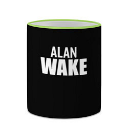 Кружка 3D Alan Wake white logo, цвет: 3D-светло-зеленый кант — фото 2