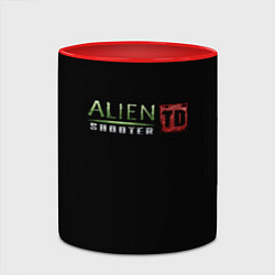 Кружка 3D Alien Shooter, цвет: 3D-белый + красный — фото 2